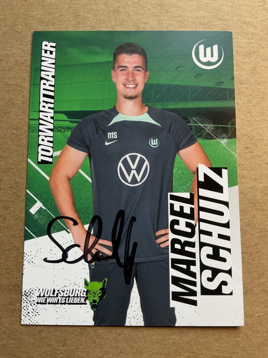 Marcel Schulz, Germany 🇩🇪 VfL Wolfsburg 2023/24 hand signed - Autographs-World