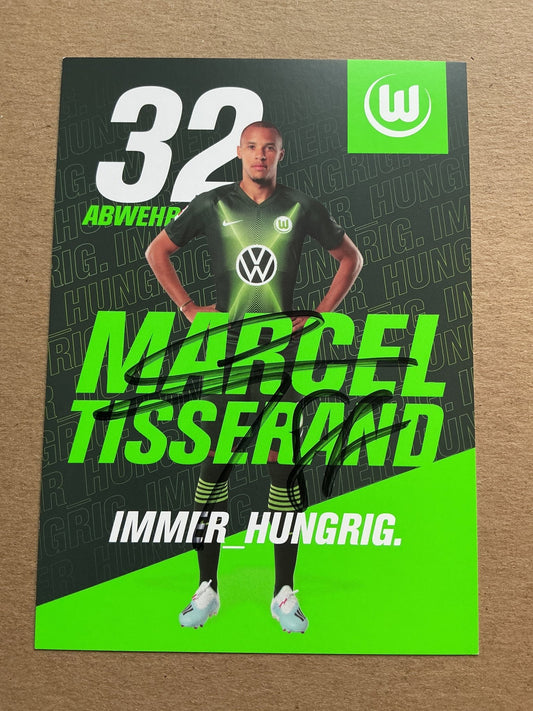 Marcel Tisserand, France 🇫🇷 VfL Wolfsburg 2019/20 hand signed - Autographs-World