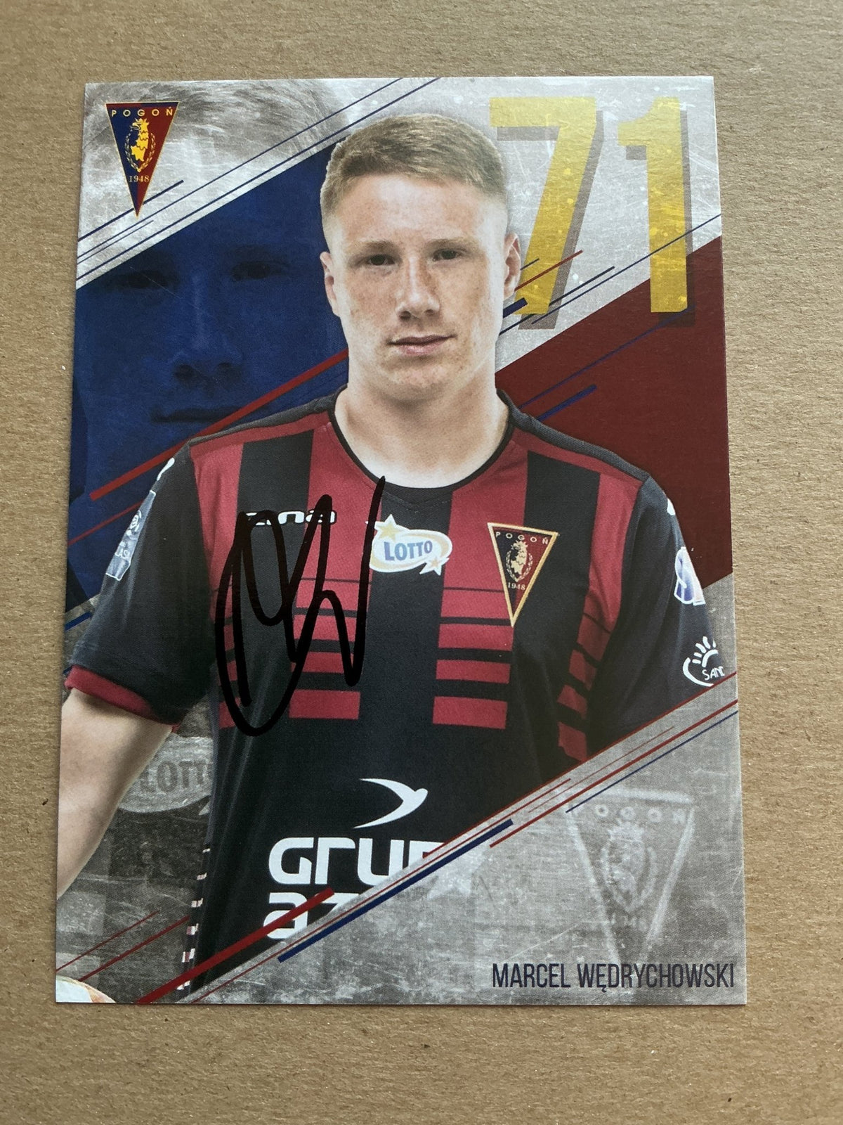 Marcel Wędrychowski, Poland 🇵🇱 Pogon Szczecin 2019/20 hand signed - Autographs-World