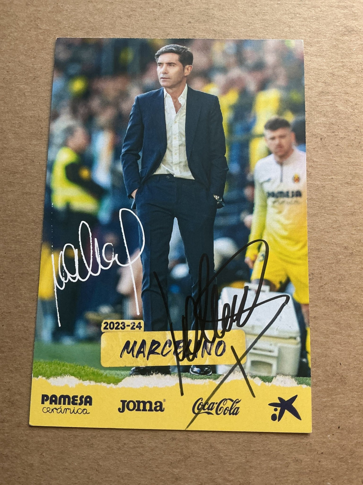 Marcelino García Toral, Spain 🇪🇸 Villarreal CF 2023/24 hand signed - Autographs-World