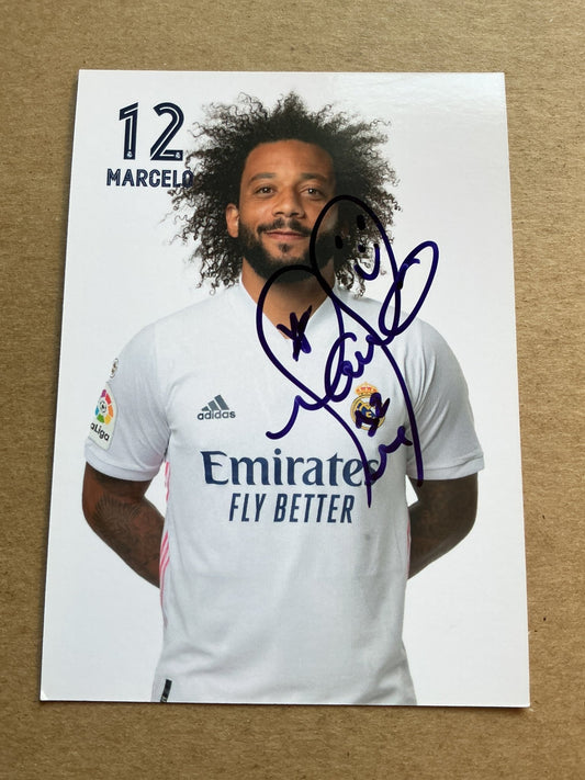 Marcelo, Brazil 🇧🇷 Real Madrid 2020/21 hand signed - Autographs-World
