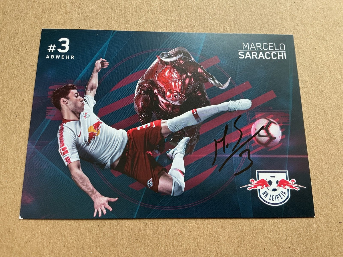 Marcelo Saracchi, Uruguay 🇺🇾 RB Leipzig 2018/19 hand signed - Autographs-World