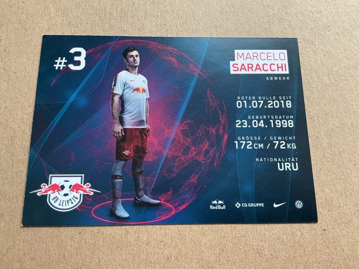 Marcelo Saracchi, Uruguay 🇺🇾 RB Leipzig 2018/19 hand signed - Autographs-World