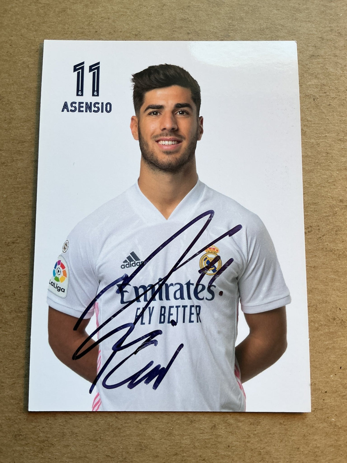 Marco Asensio, Spain 🇪🇸 Real Madrid 2020/21 hand signed - Autographs-World
