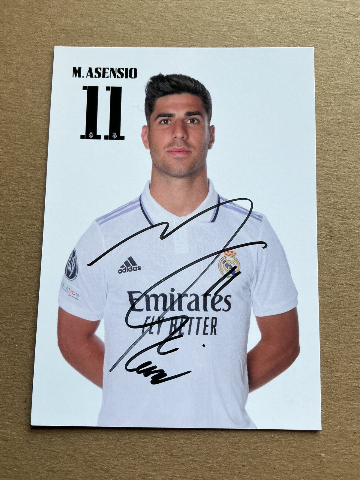 Marco Asensio, Spain 🇪🇸 Real Madrid 2022/23 hand signed - Autographs-World