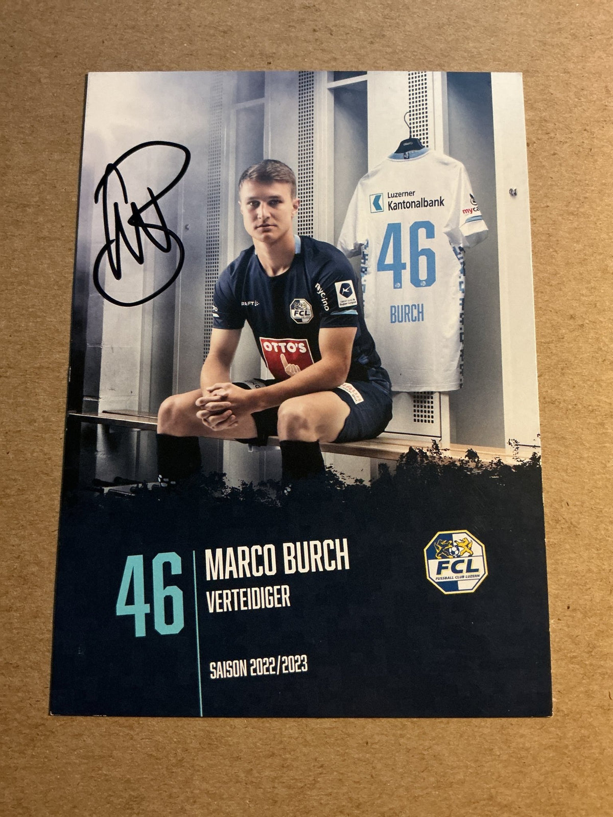 Marco Burch, Switzerland 🇨🇭 FC Luzern 2022/23 hand signed - Autographs-World