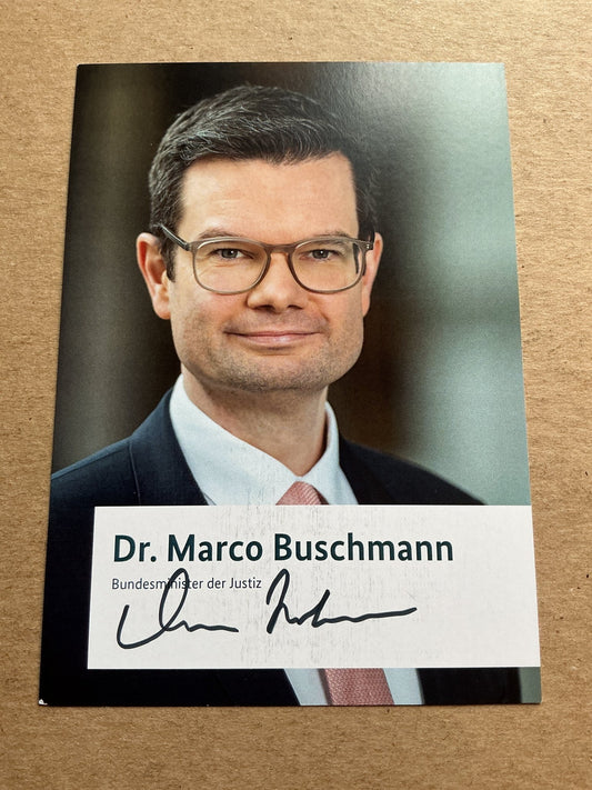 Marco Buschmann, Germany 🇩🇪 Minister of Justice 2024 hand signed - Autographs-World