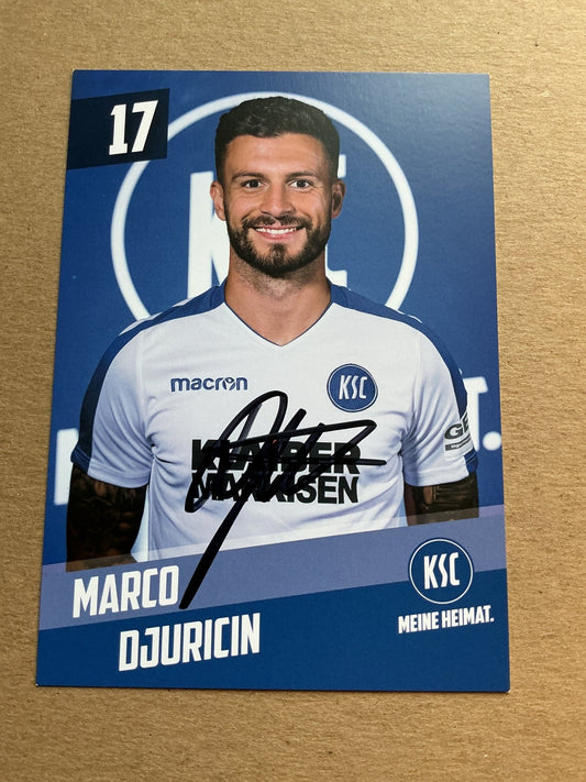 Marco Djuricin, Austria 🇦🇹 Karlsruher SC 2019/20 hand signed - Autographs-World