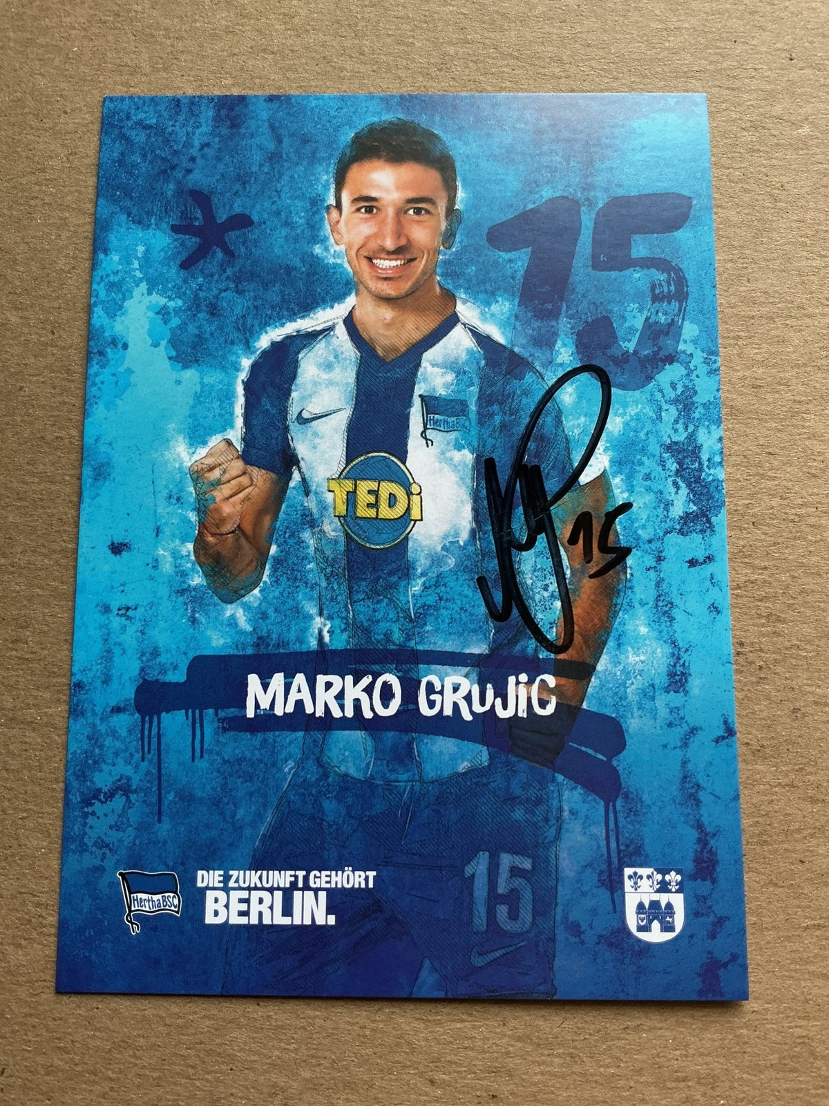 Marco Grujić, Serbia 🇷🇸 Hertha BSC Berlin 2019/20 hand signed - Autographs-World