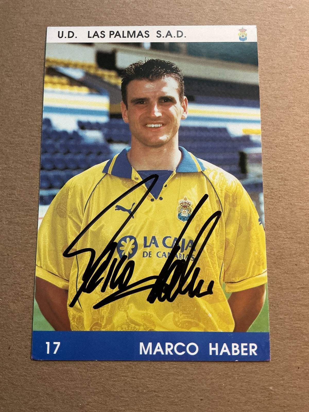 Marco Haber, Germany 🇩🇪 UD Las Palmas 1999/00 hand signed - Autographs-World