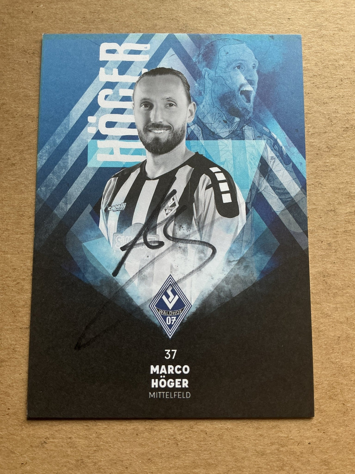 Marco Höger, Germany 🇩🇪 SV Waldhof Mannheim 2021/22 hand signed - Autographs-World