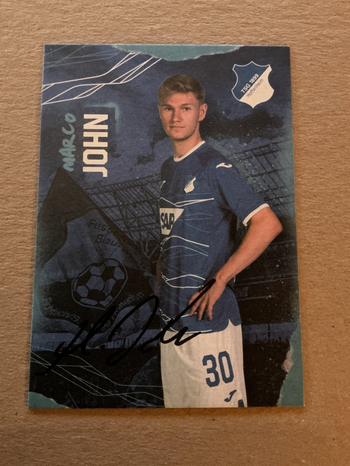 Marco John, Germany 🇩🇪 TSG 1899 Hoffenheim 2022/23 hand signed - Autographs-World