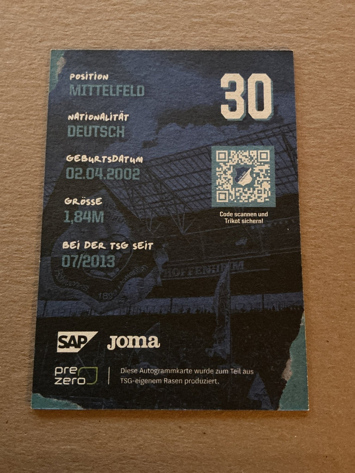 Marco John, Germany 🇩🇪 TSG 1899 Hoffenheim 2022/23 hand signed - Autographs-World