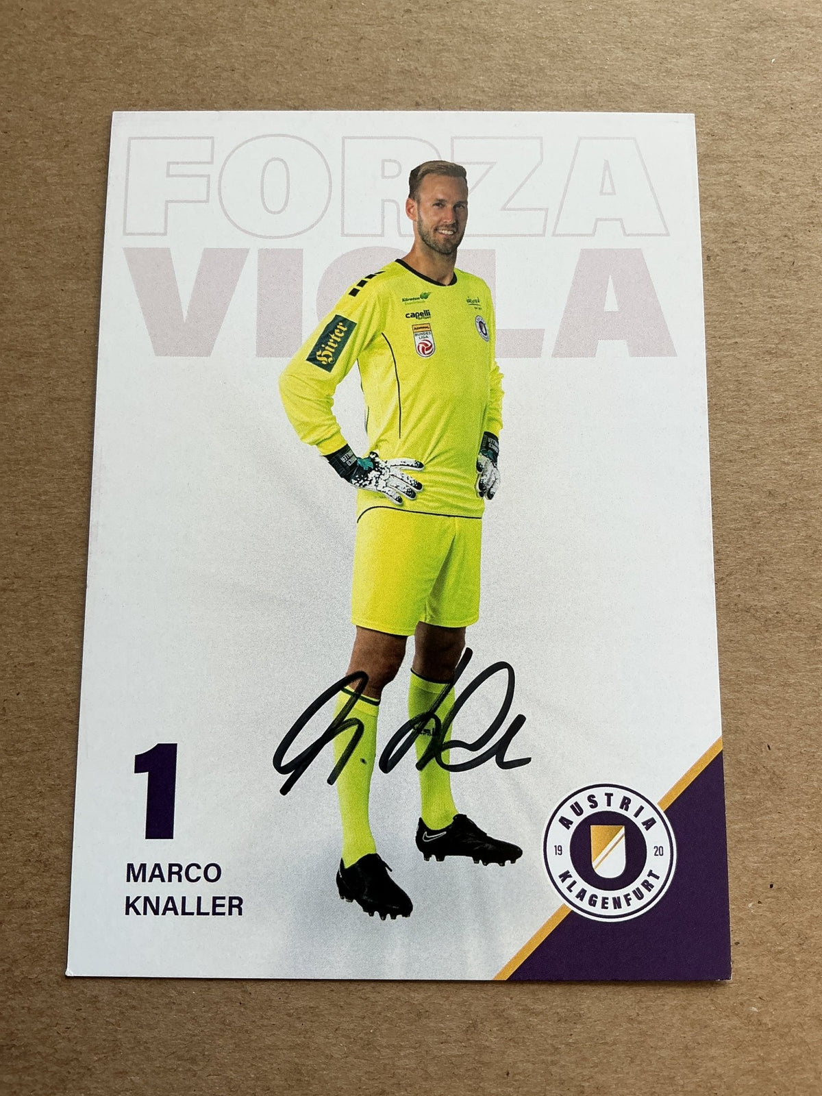 Marco Knaller, Austria 🇦🇹 Austria Klagenfurt 2023/24 hand signed - Autographs-World
