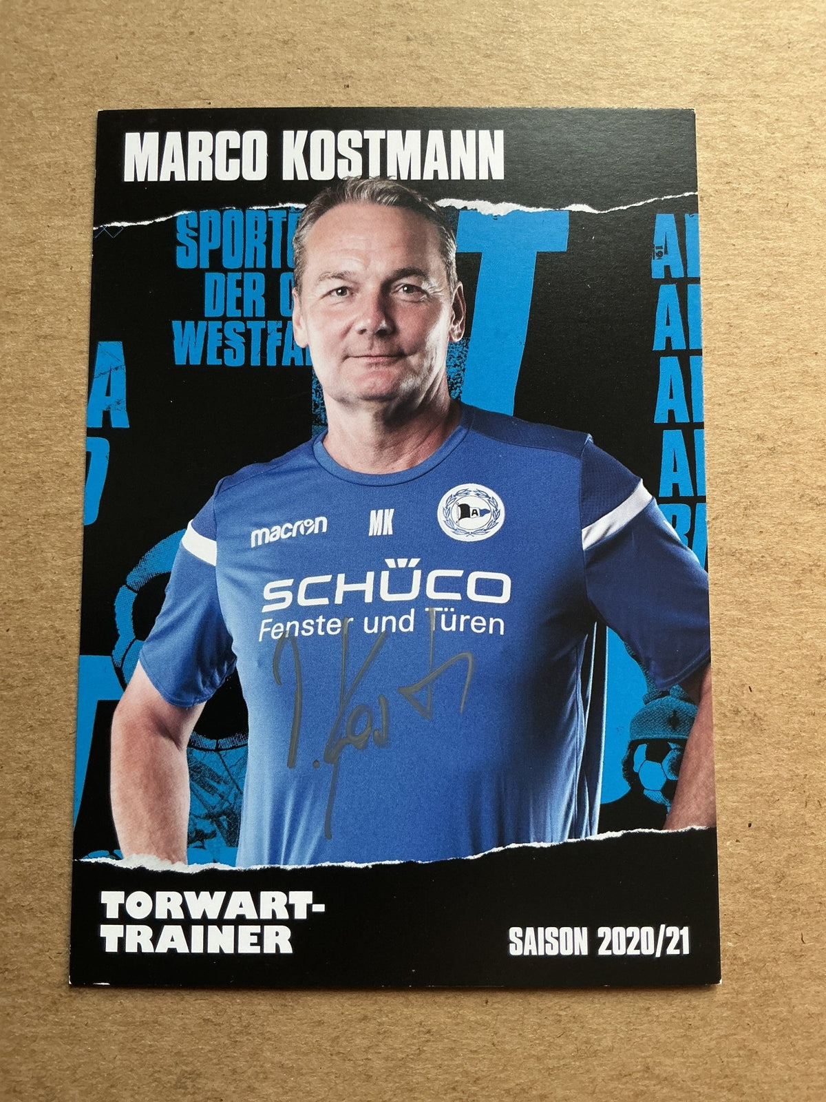 Marco Kostmann, Germany 🇩🇪 Arminia Bielefeld 2020/21 hand signed - Autographs-World