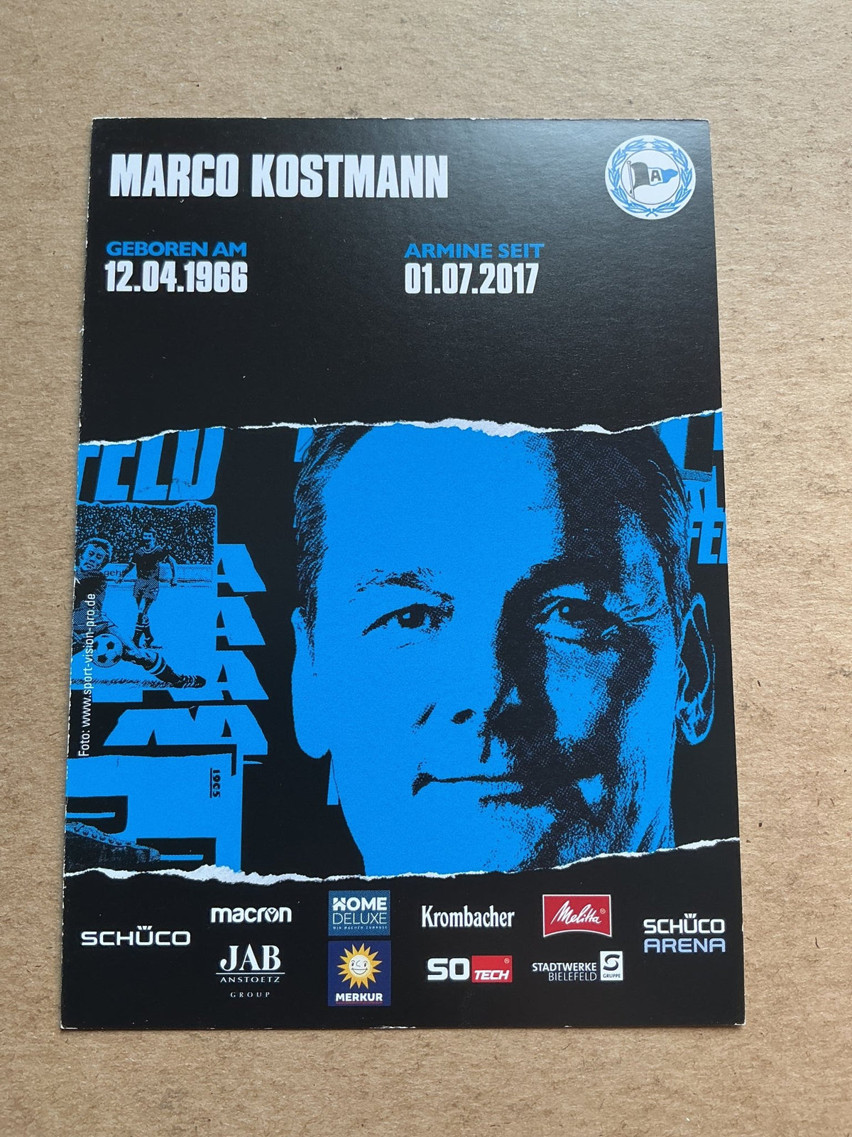 Marco Kostmann, Germany 🇩🇪 Arminia Bielefeld 2020/21 hand signed - Autographs-World