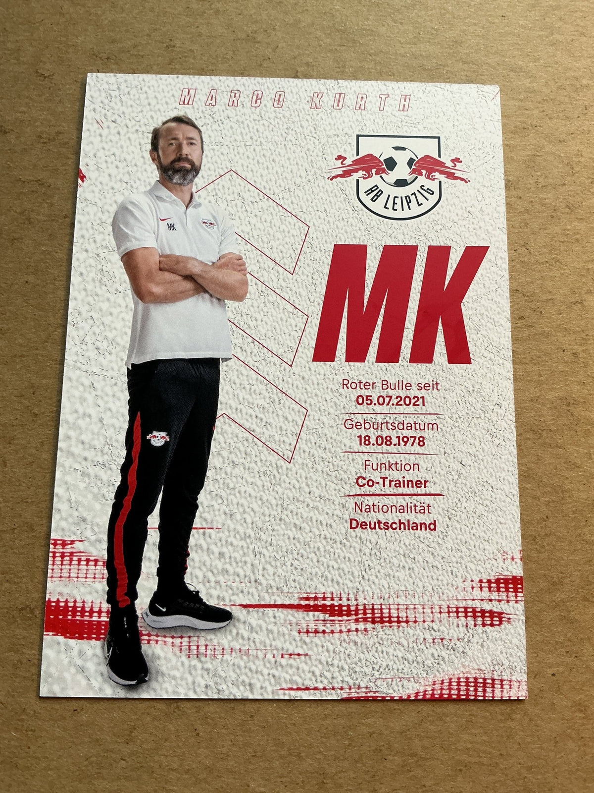 Marco Kurth, Germany 🇩🇪 RB Leipzig 2021/22 hand signed - Autographs-World