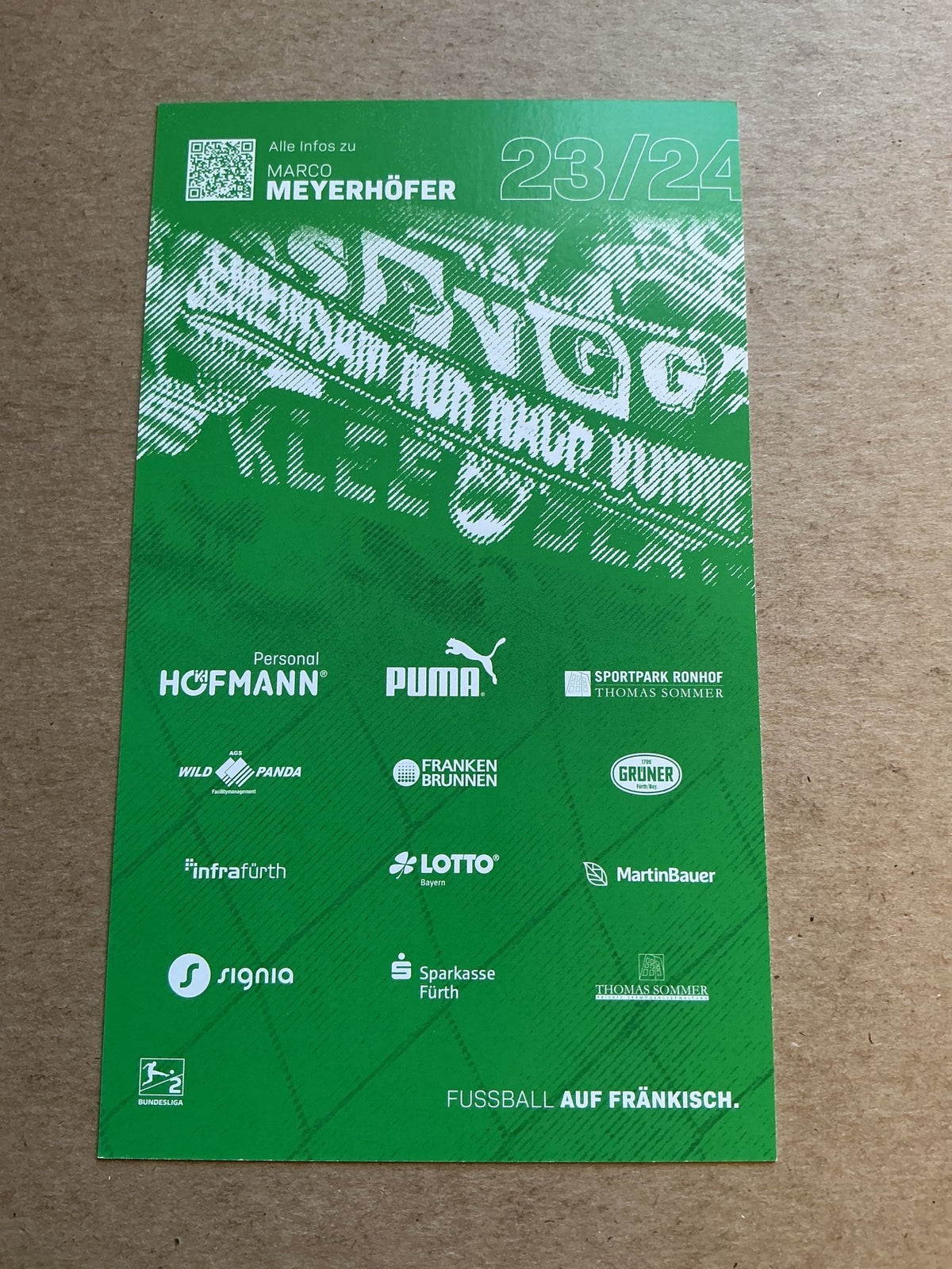 Marco Meyerhöfer, Germany 🇩🇪 SpVgg Greuther Fürth 2023/24 hand signed - Autographs-World