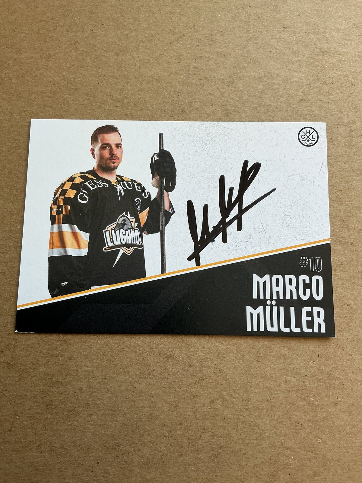 Marco Müller, Switzerland 🇨🇭 HC Lugano 2024/25 hand signed - Autographs-World