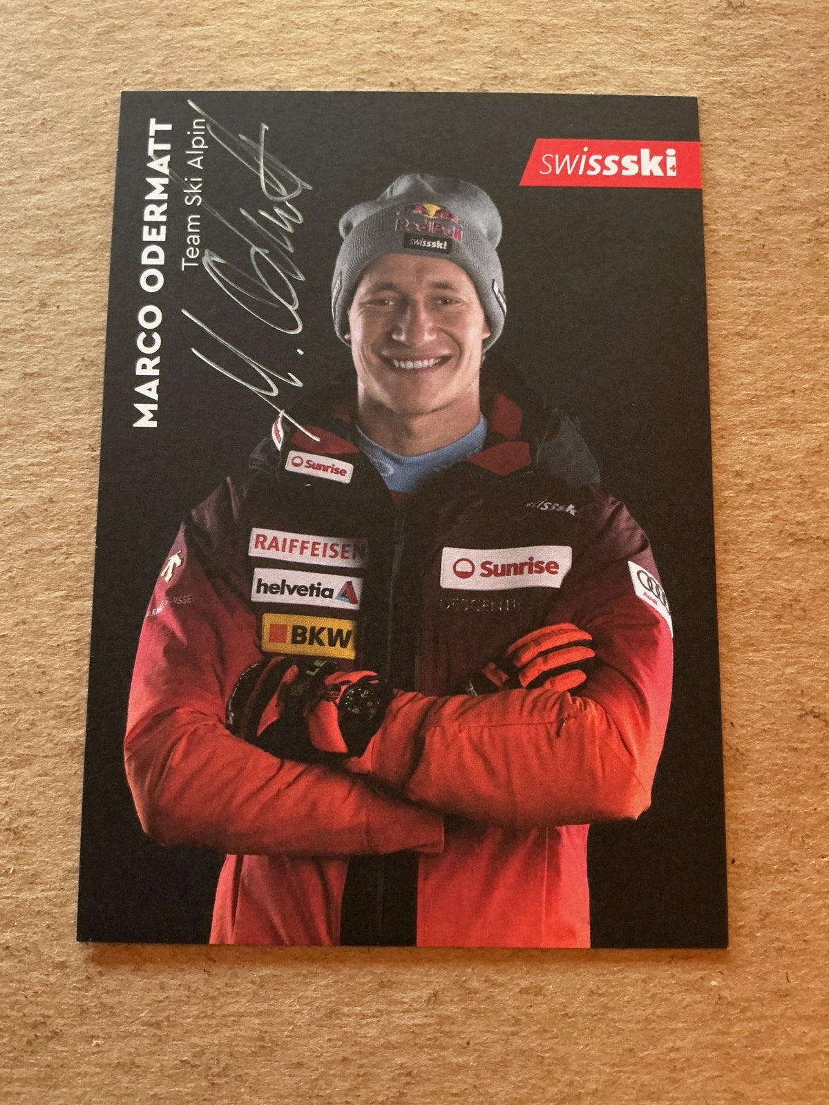 Marco Odermatt, Switzerland 🇨🇭 Alpine 2023/24 hand signed - Autographs-World