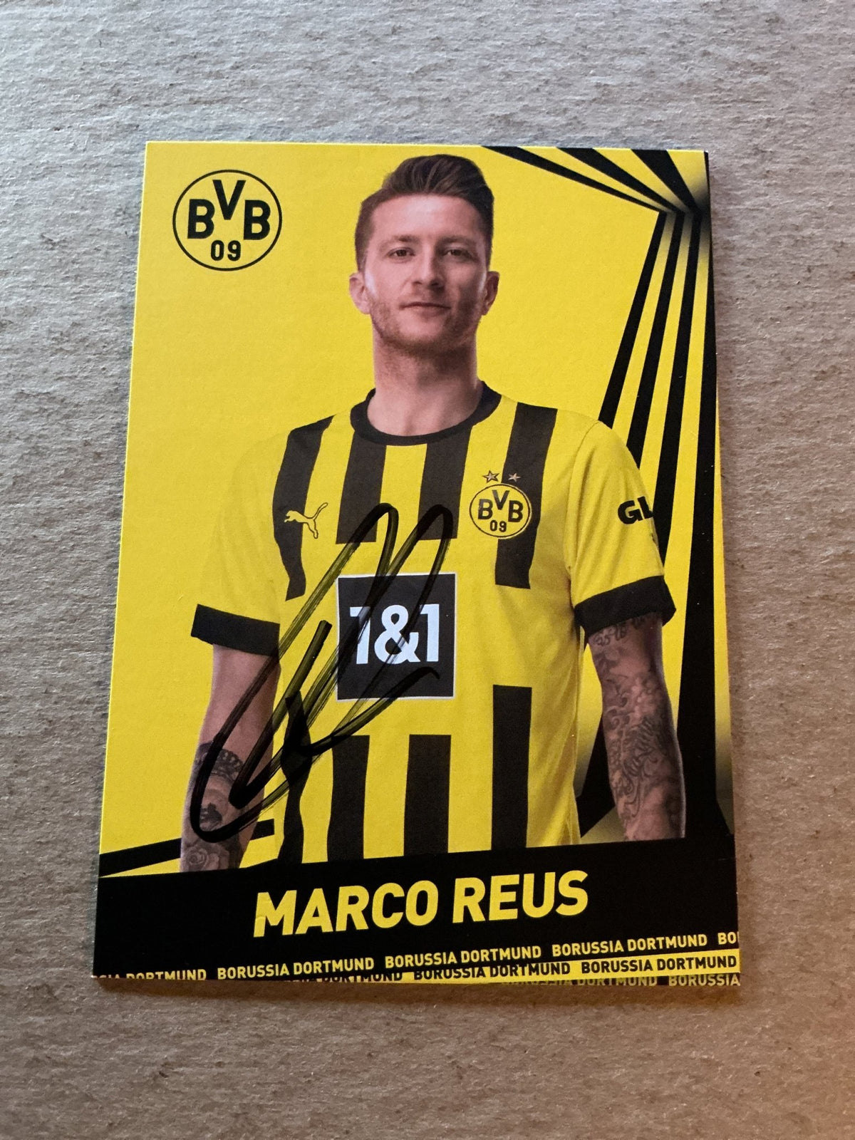 Marco Reus, Germany 🇩🇪 Borussia Dortmund 2022/23 hand signed - Autographs-World