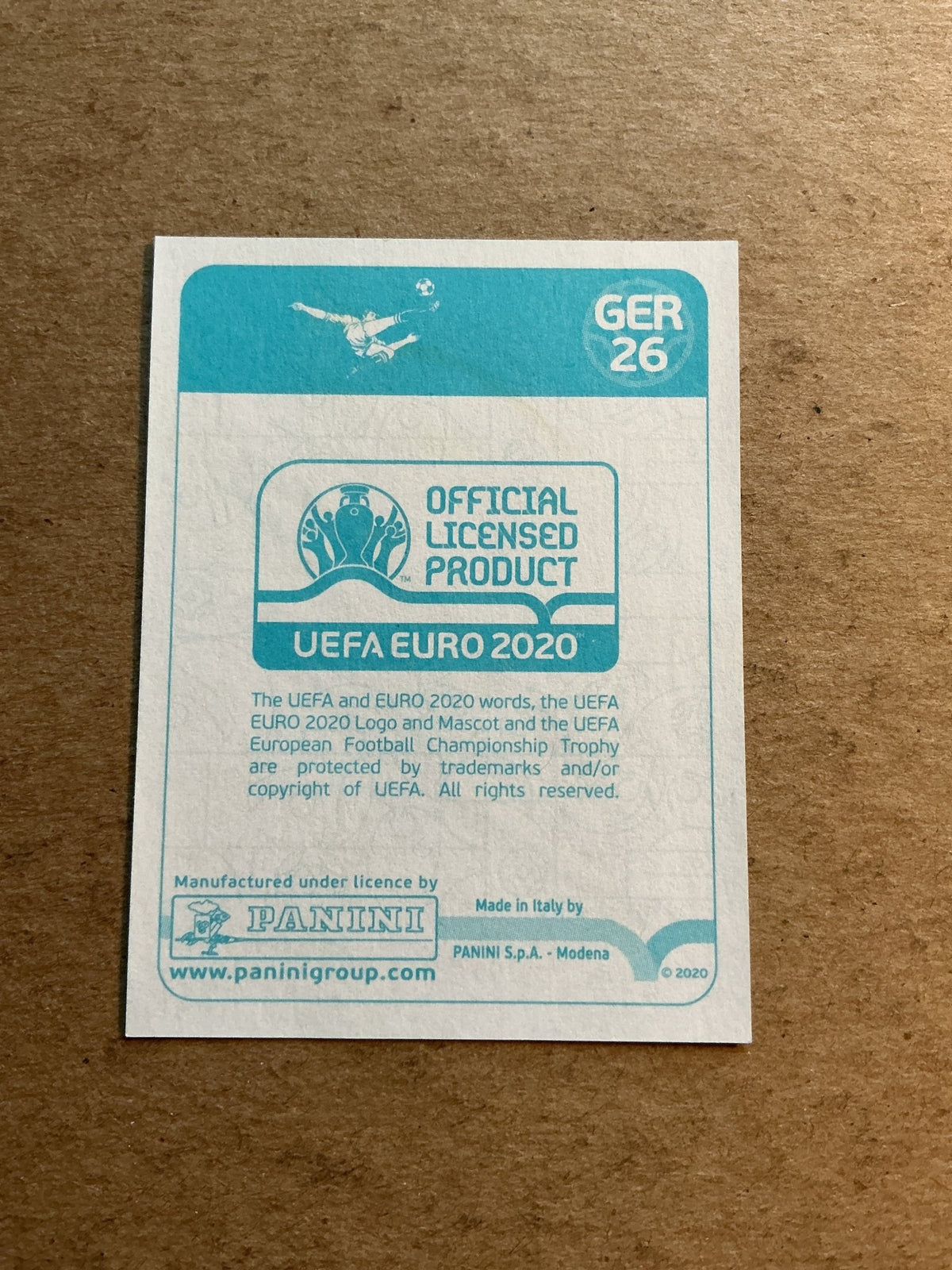 Marco Reus, Germany 🇩🇪 UEFA Euro 2020 Panini hand signed - Autographs-World