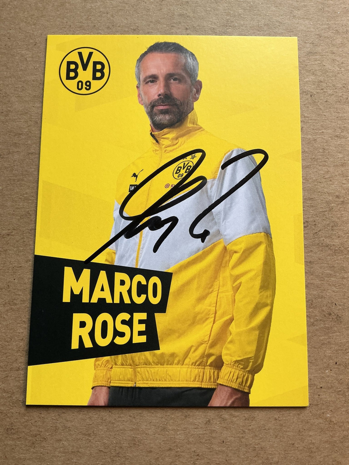 Marco Rose, Germany 🇩🇪 Borussia Dortmund 2021/22 hand signed - Autographs-World