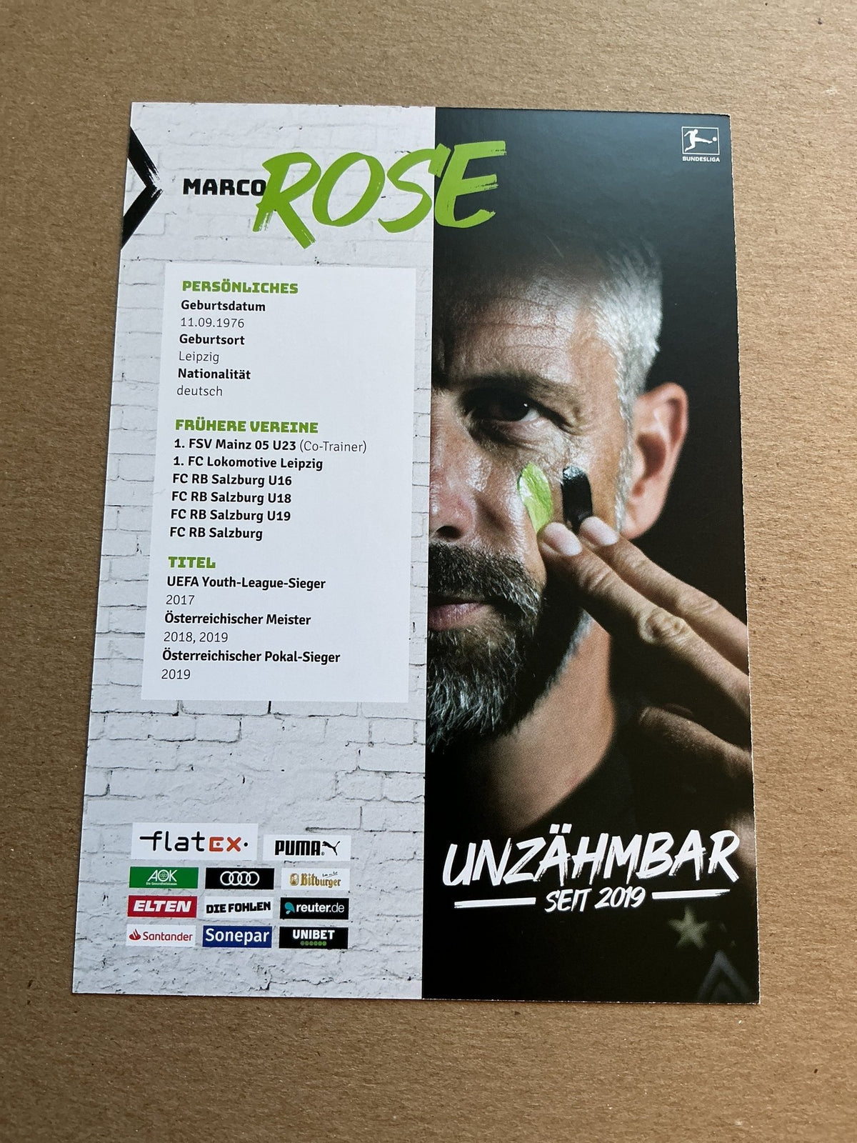 Marco Rose, Germany 🇩🇪 Borussia Mönchengladbach 2020/21 hand signed - Autographs-World