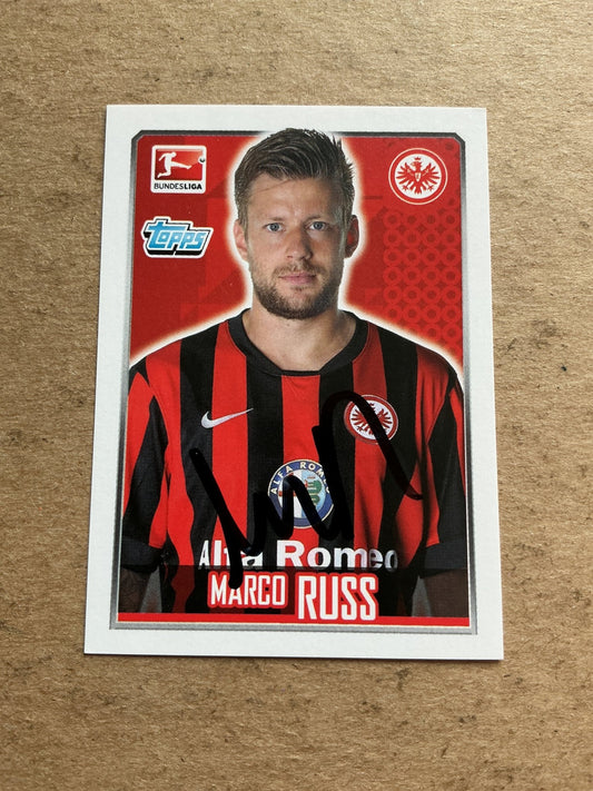 Marco Russ, Germany 🇩🇪 Eintracht Frankfurt 2014/15 Topps hand signed - Autographs-World