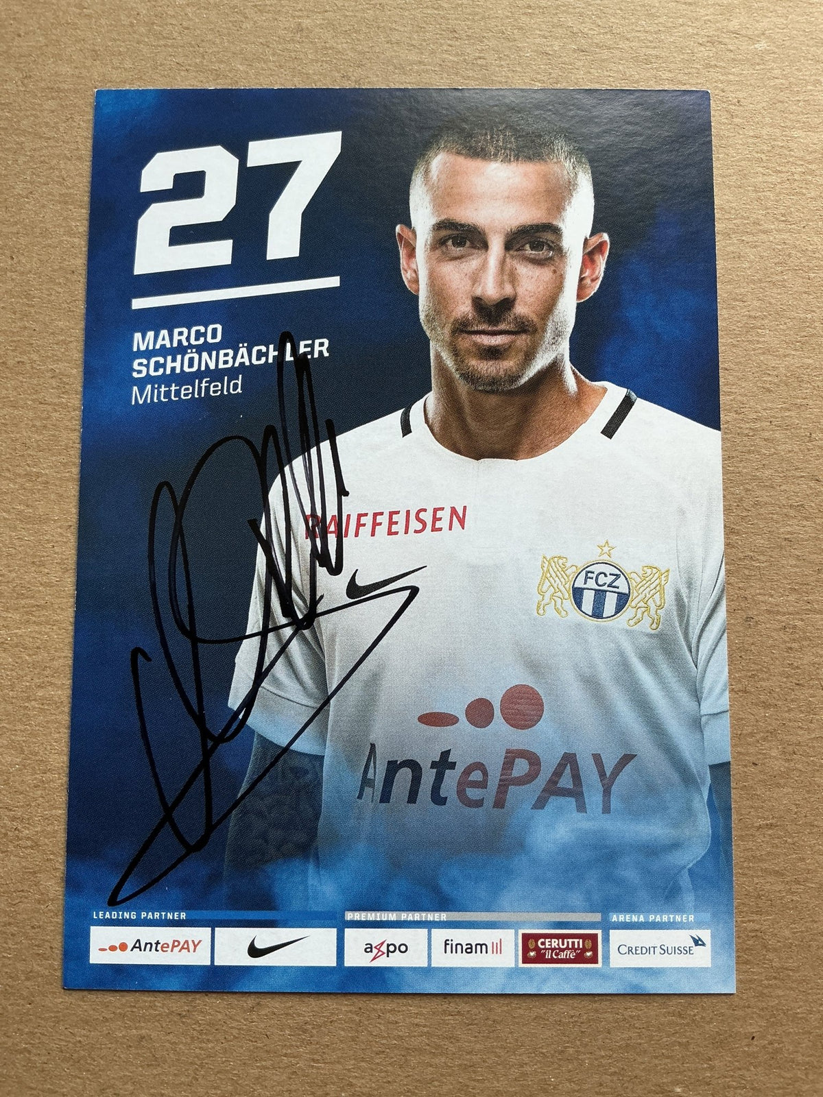 Marco Schönbächler, Switzerland 🇨🇭 FC Zürich 2019/20 hand signed - Autographs-World