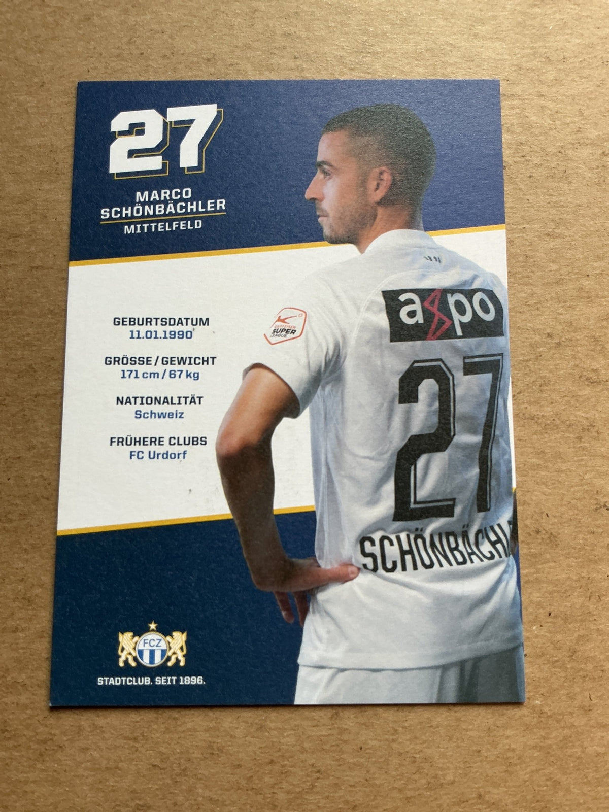 Marco Schönbächler, Switzerland 🇨🇭 FC Zürich 2020/21 hand signed - Autographs-World