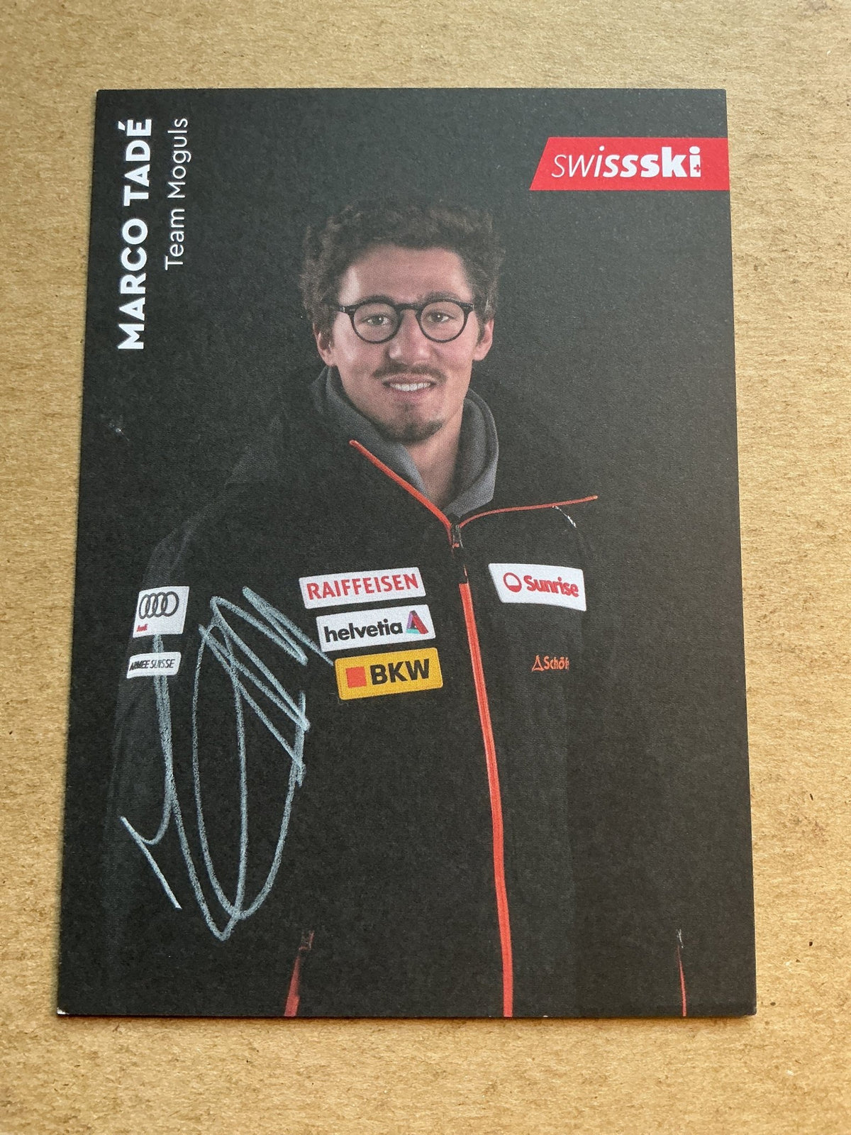 Marco Tadé, Switzerland 🇨🇭Freestyle Winter 2022/23 hand signed - Autographs-World