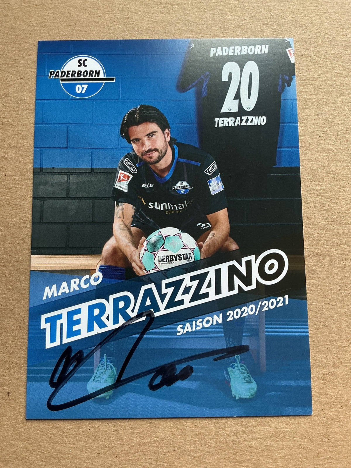 Marco Terrazzino, Germany 🇩🇪 SC Paderborn 07 2020/21 hand signed - Autographs-World