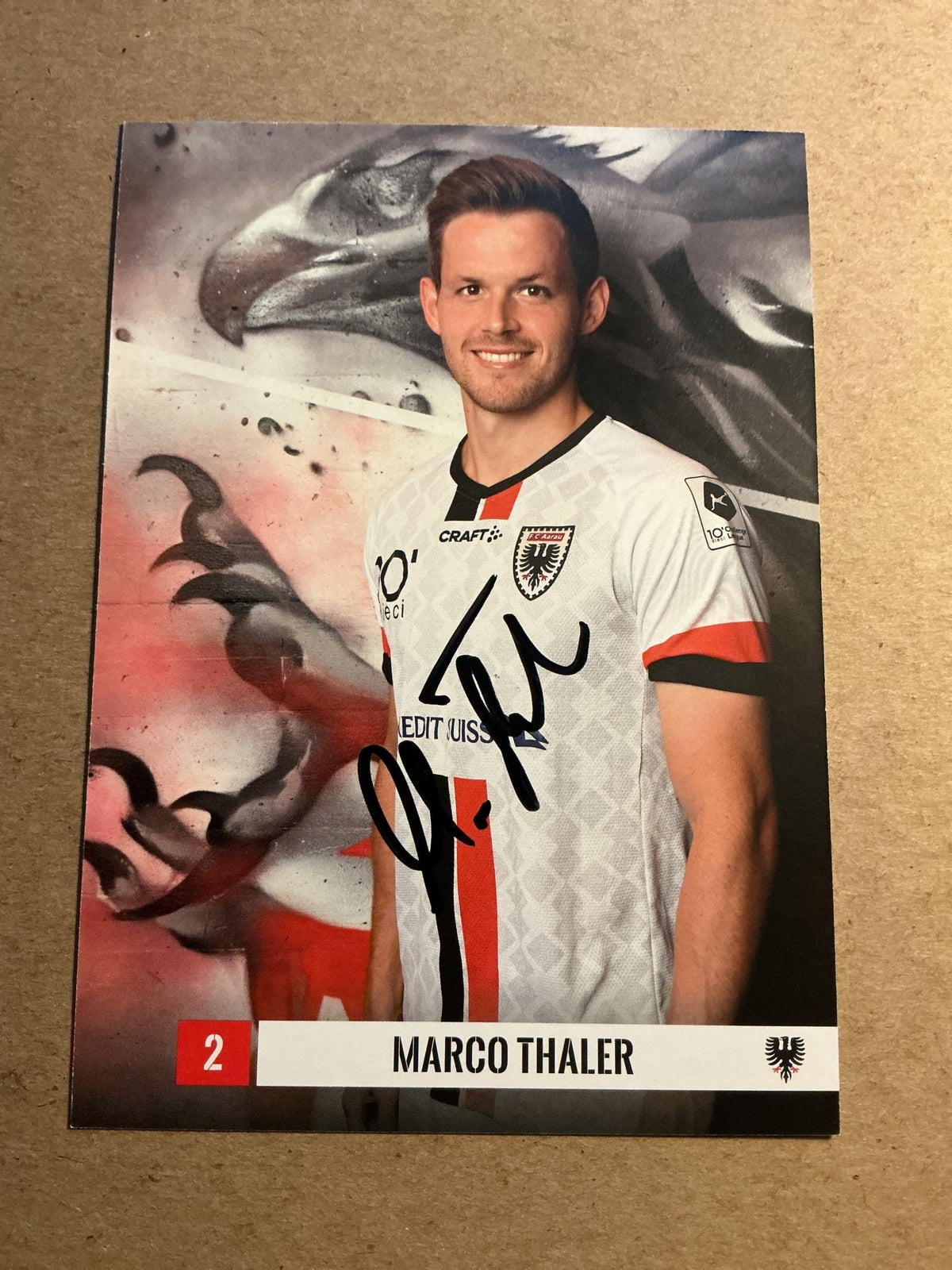 Marco Thaler, Switzerland 🇨🇭FC Aarau 2023/24 hand signed - Autographs-World