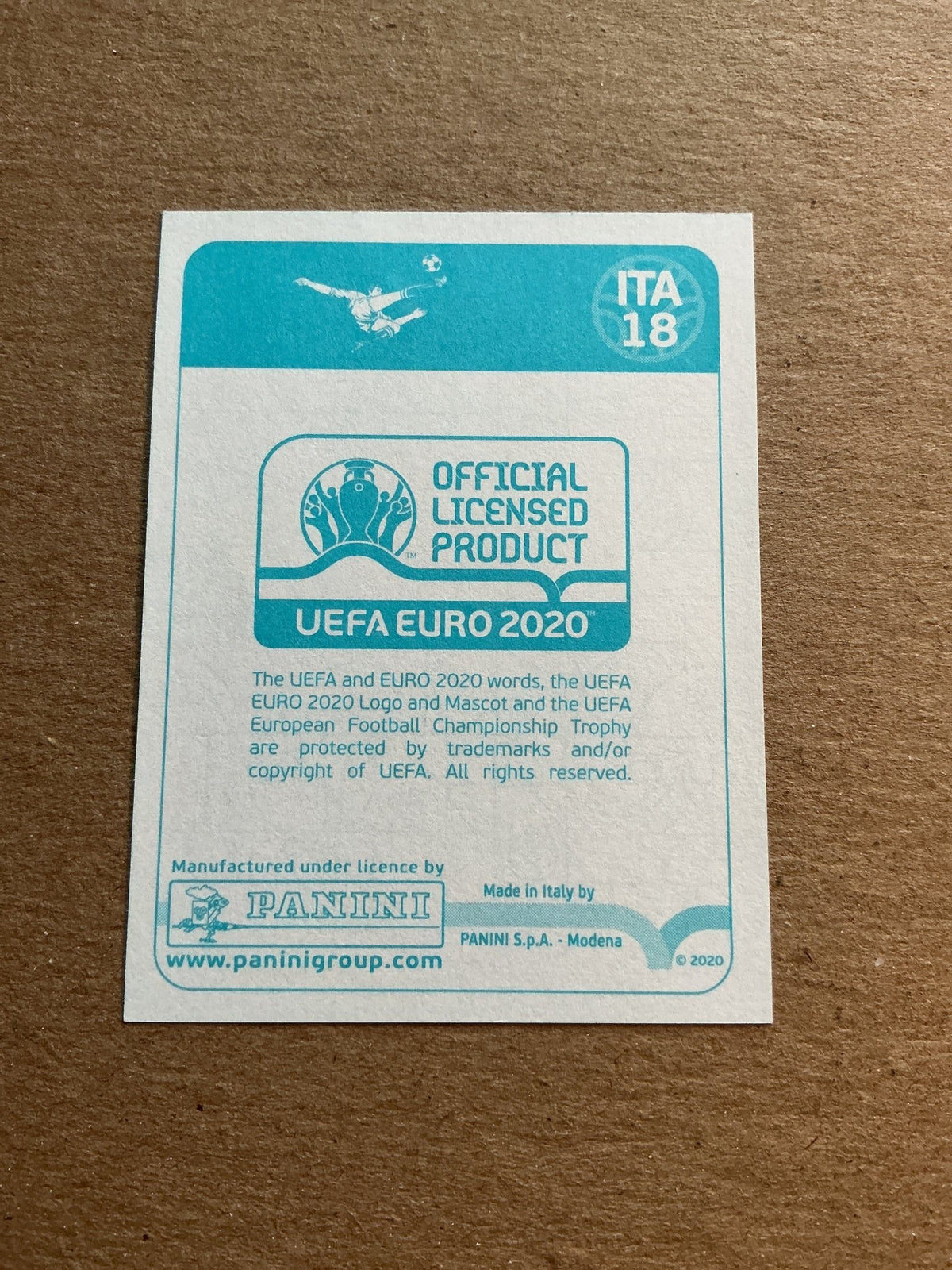 Marco Verratti, Italy 🇮🇹 UEFA Euro 2020 Panini hand signed - Autographs-World