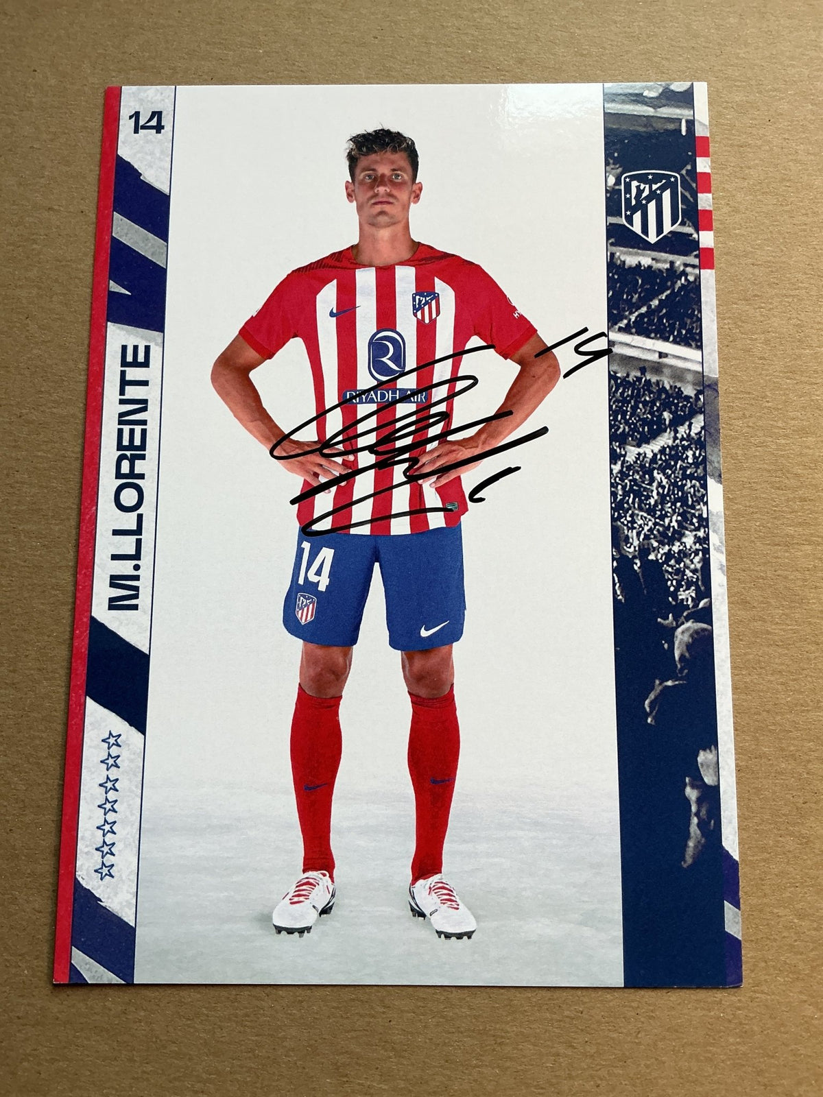 Marcos Llorente, Spain 🇪🇸 Atletico Madrid 2023/24 hand signed - Autographs-World