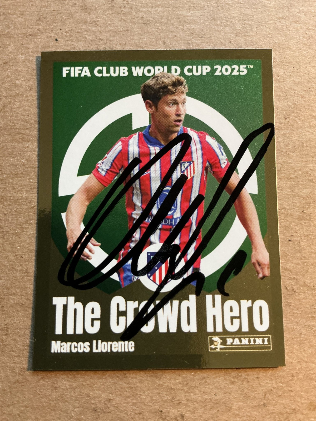 Marcos Llorente, Spain 🇪🇸 Atletico Madrid Club World Cup 2025 Panini hand signed - Autographs-World