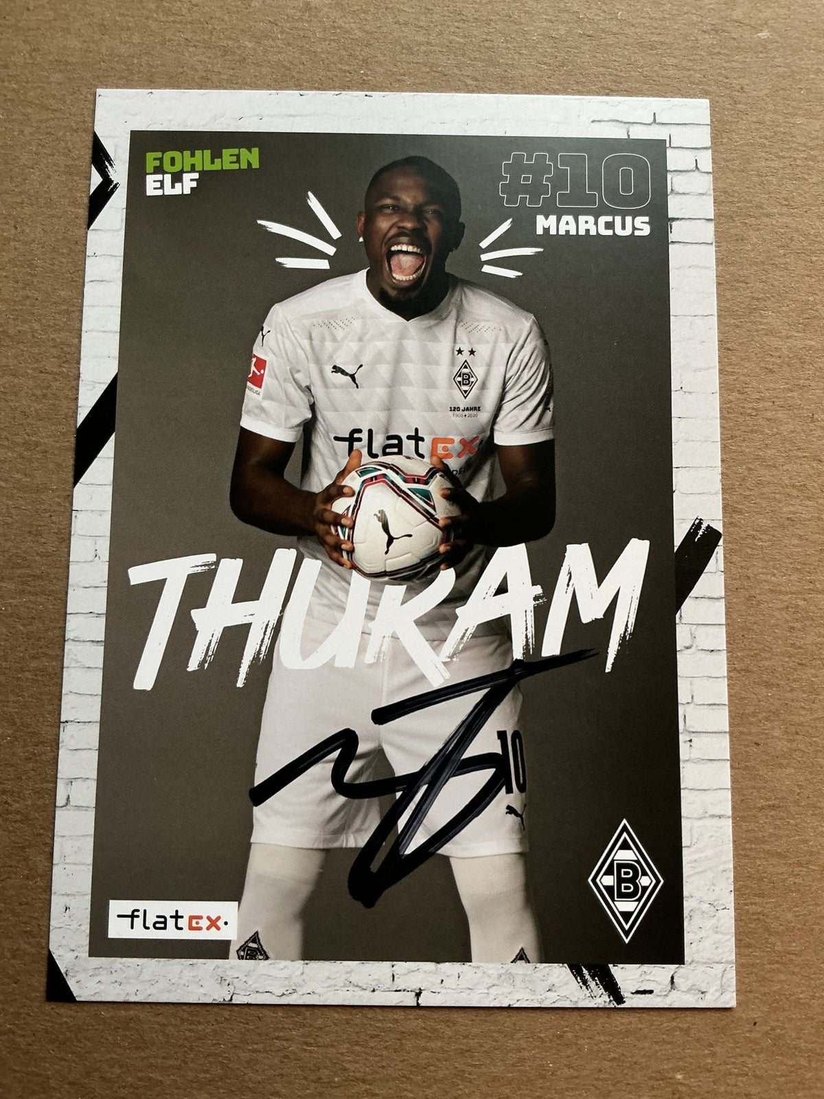 Marcus Thuram, France 🇫🇷 Borussia Mönchengladbach 2020/21 hand signed - Autographs-World