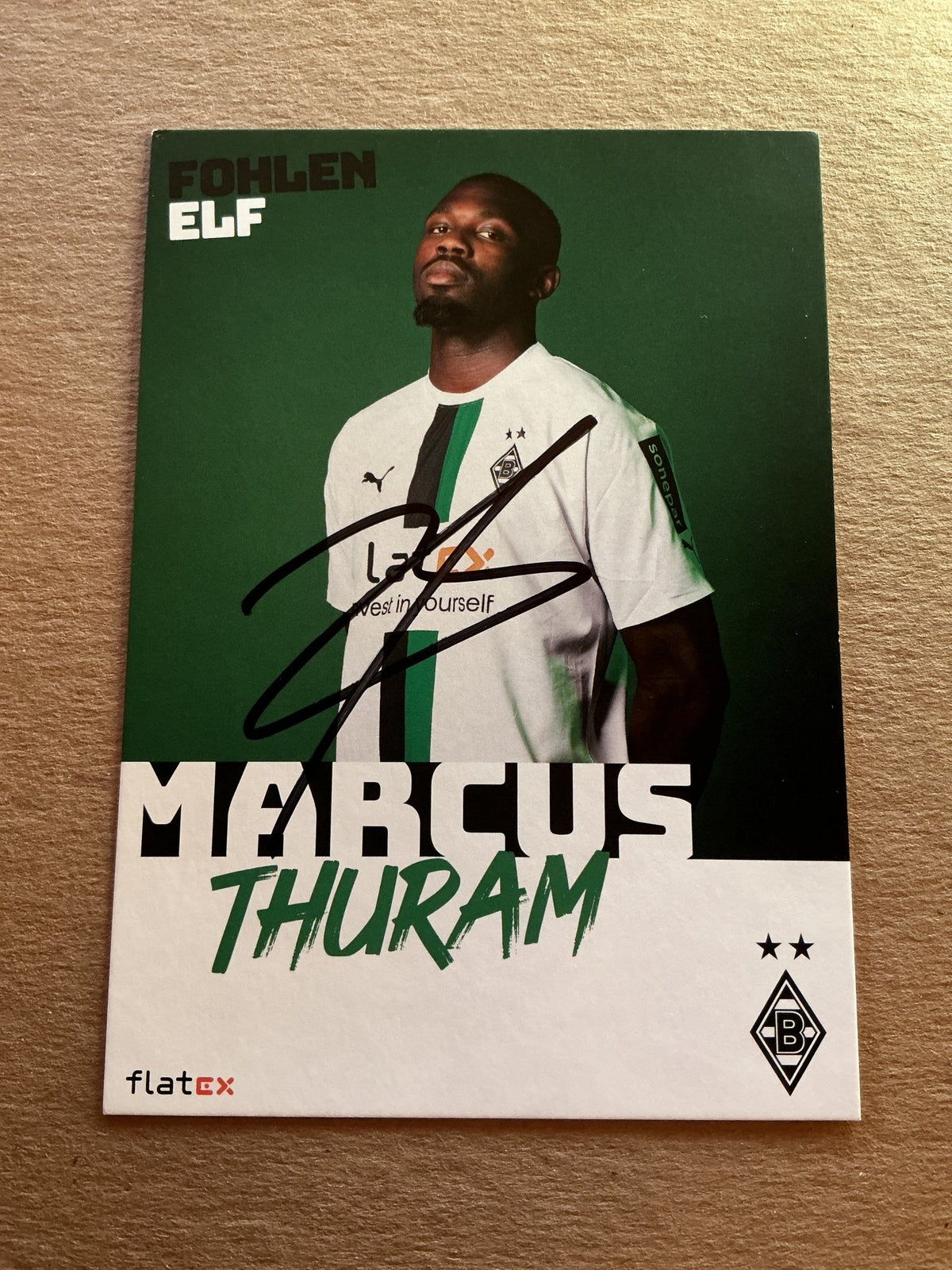 Marcus Thuram, France 🇫🇷 Borussia Mönchengladbach 2022/23 hand signed - Autographs-World