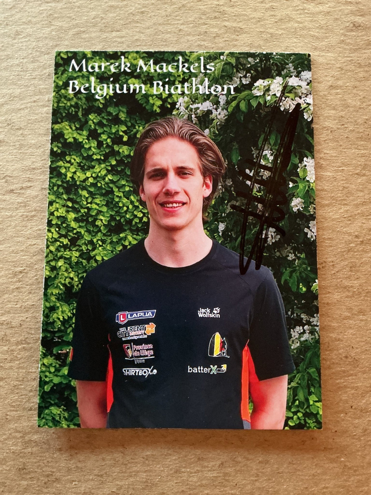 Marek Mackels, Belgium 🇧🇪 Biathlon 2023/24 hand signed - Autographs-World