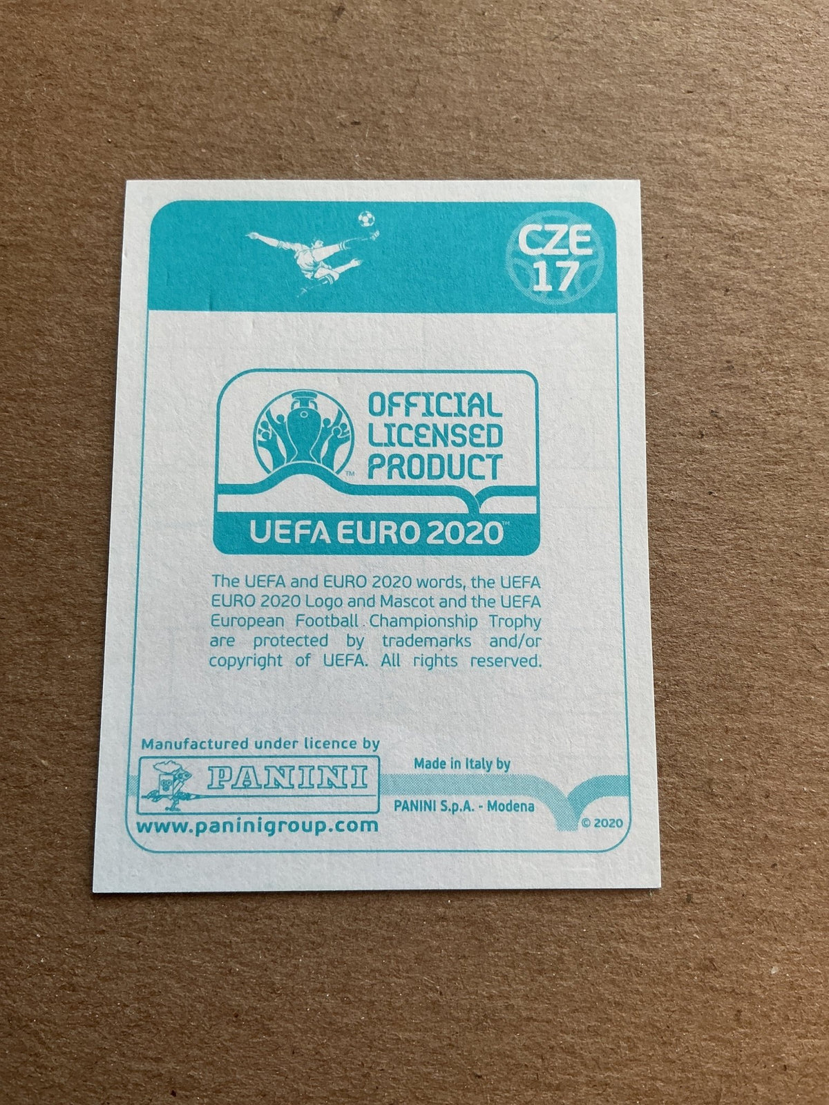 Marek Suchý, Czech Republic 🇨🇿 UEFA Euro 2020 Panini hand signed - Autographs-World
