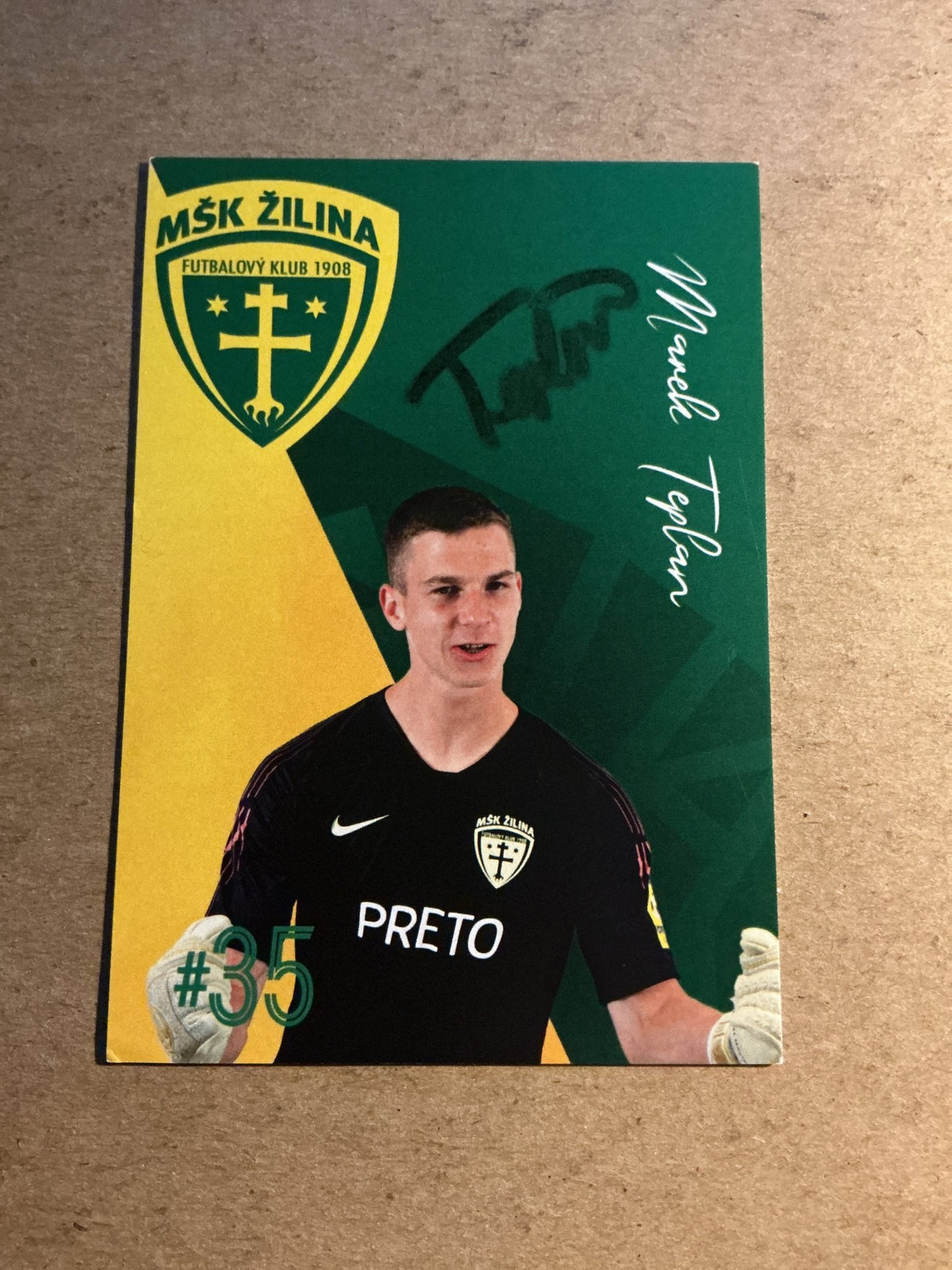 Marek Teplan, Slovakia 🇸🇰 MŠK Žilina 2021/22 hand signed - Autographs-World