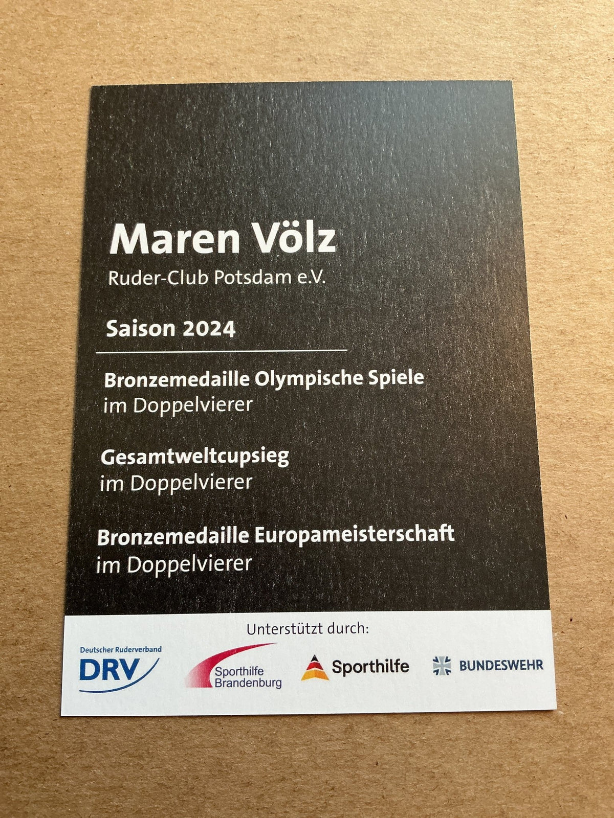 Maren Völz, Germany 🇩🇪 Rowing Summer Olympics 2024 hand signed - Autographs-World