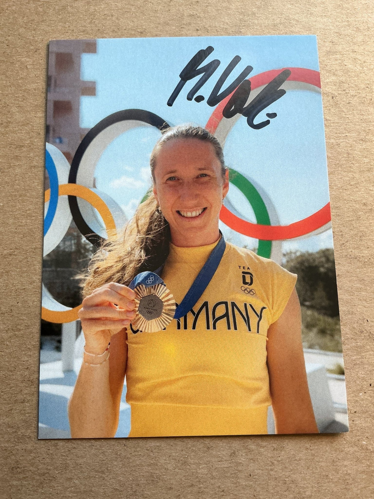 Maren Völz, Germany 🇩🇪 Rowing Summer Olympics 2024 hand signed - Autographs-World