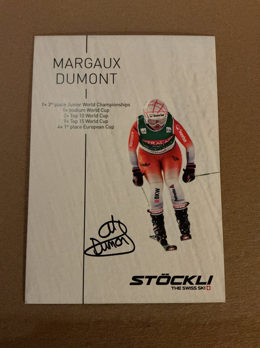 Margaux Dumont, Switzerland 🇨🇭 Ski Cross 2023/24 hand signed - Autographs-World