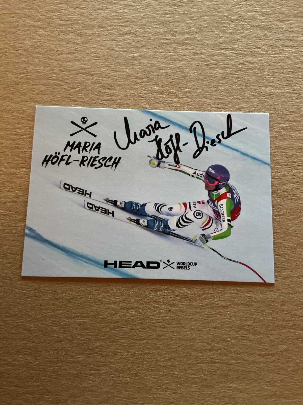 Maria Höfl-Riesch, Germany 🇩🇪 Alpine 2023/24 hand signed - Autographs-World