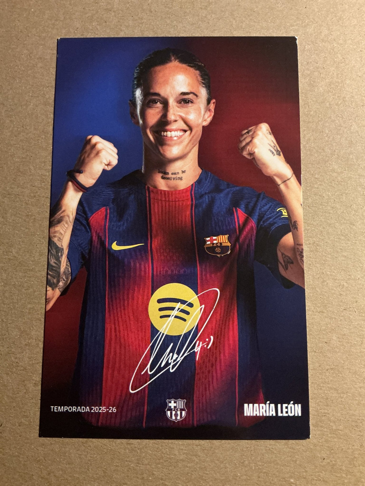 María León, Spain 🇪🇸 FC Barcelona Femení 2025/26 unsigned - Autographs-World