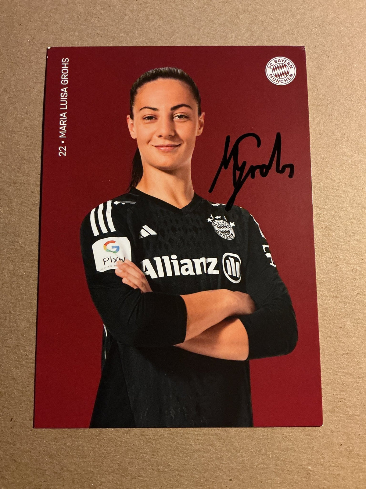 Maria Luisa Grohs, Germany 🇩🇪 FC Bayern München 2023/24 hand signed - Autographs-World