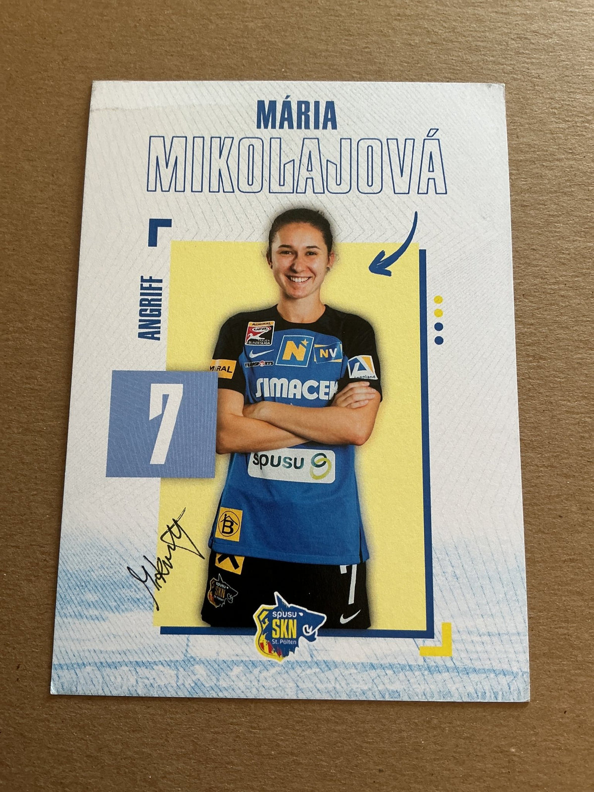 Maria Mikolajova, Slovakia 🇸🇰 SKN St. Pölten 2023/24 hand signed - Autographs-World