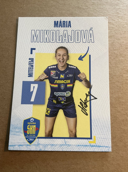 Maria Mikolajova, Slovakia 🇸🇰 SKN St. Pölten 2024/25 hand signed - Autographs-World